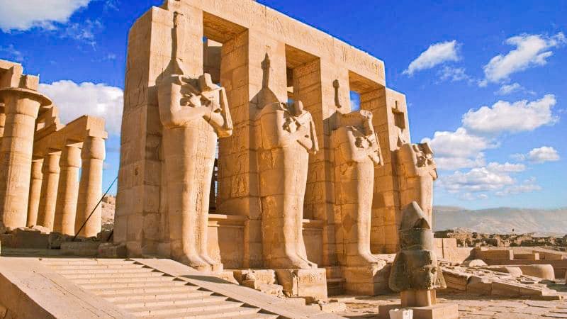 The Ramesseum in Luxor